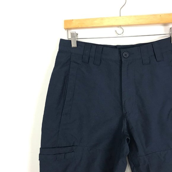 Columbia PFG Men's 32 Shorts Navy Blue Fishing Outdoor Active 100% Polyester B2 - Picture 2 of 8